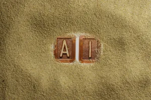The letters A and I