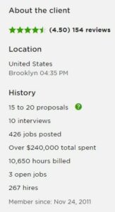 Eric Mitchell Porat Upwork Account